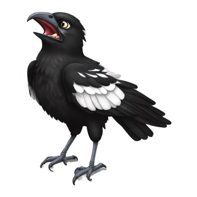 Collingwood magpie with fangs  sticker