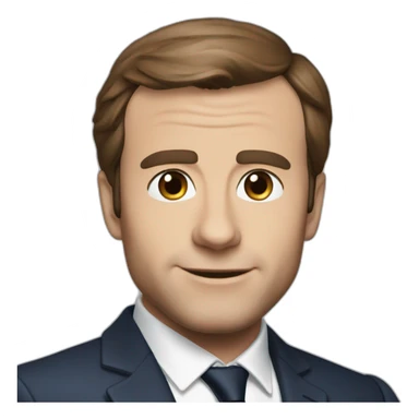 Macron en spiderman sticker