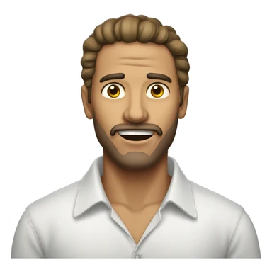 Hombre marcando mandibula sticker