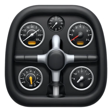 An airbus A380 sidestick in the cockpit sticker