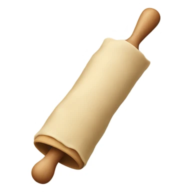 Dough being rolled by a rolling pin sticker