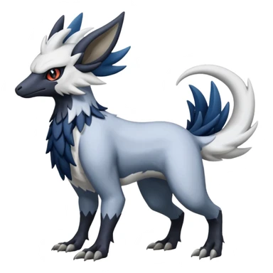 Trico-Nargacuga-Silvally-Absol-fusion sticker