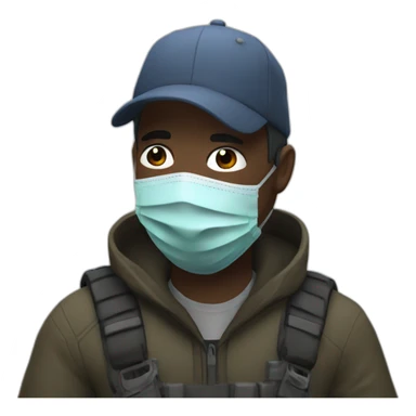 Coronavirus as the DayZ game character sticker