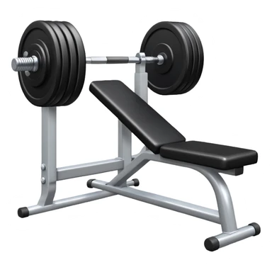 gym bench with a single dumbbell on it sticker