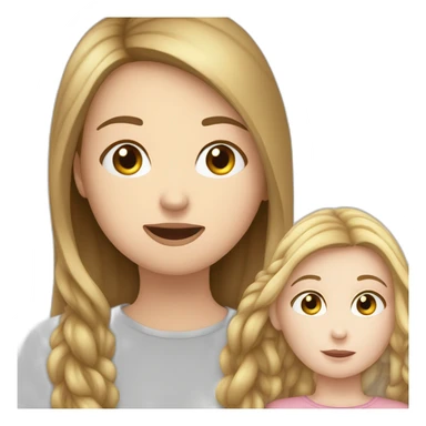 one white girl whispers in the ear of another white girl sticker