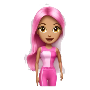 pink barbie shop sticker