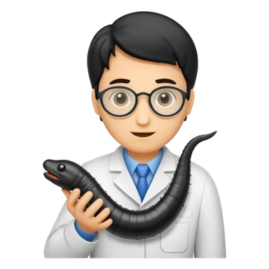 scientist with leech sticker