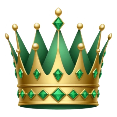 crown made of emerald sticker