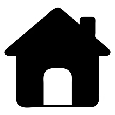 house solid filled icon sticker