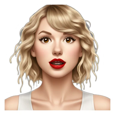 taylor-swift-selfie-milk-on-face-dripping sticker