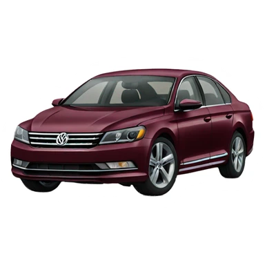 Maroon Passat sticker