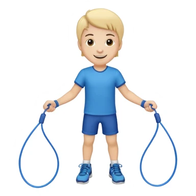Boy with Skipping Rope sticker