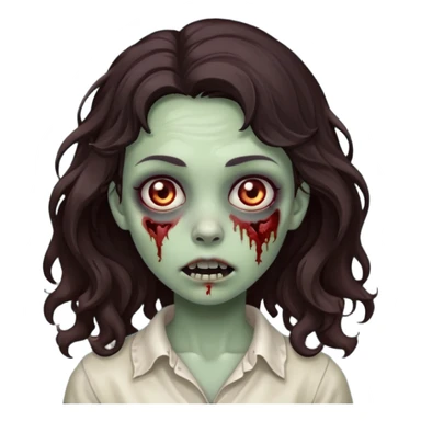 zombie girl wavy sticker