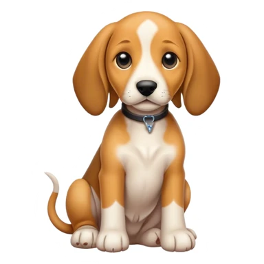 hound puppy full body sticker