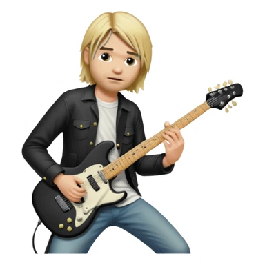 KURT COBIN/NIRVANA NO SHOW DE ROCK COM A GUITARRA ELETRICA sticker