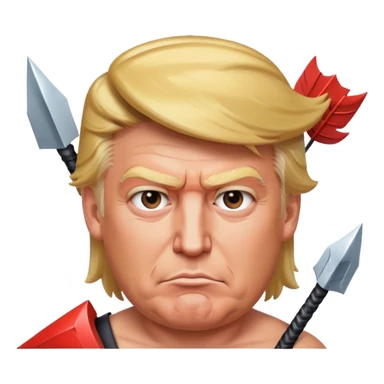 Donald Trump buff with an arrow through his head  sticker