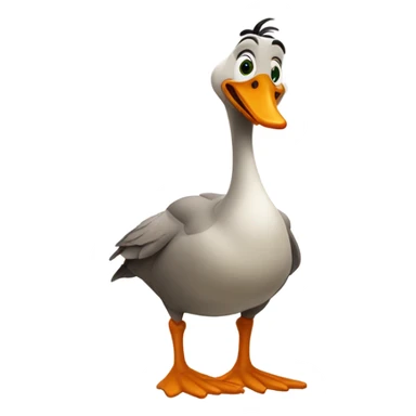 A silly goose  sticker