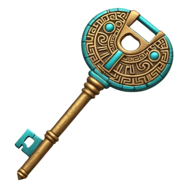 Ancient egpyt key sticker
