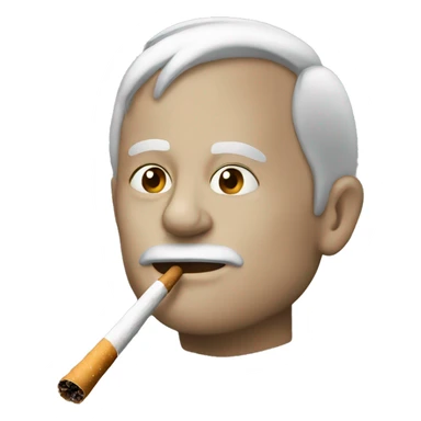 Person smoking  sticker