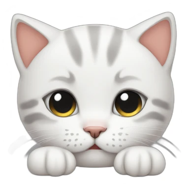 tired kitten sticker