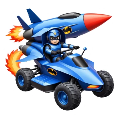 ATV QUAD batmobile in rocket ship boom rocket at take-off in fire france ! sticker