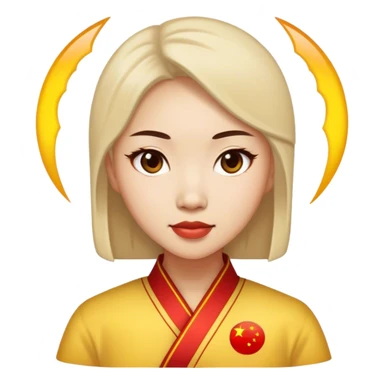 photorealistic chinese woman sticker