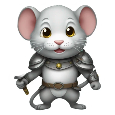 Souris avec une épée  sticker