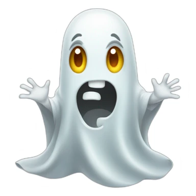 Friendly ghost sticker