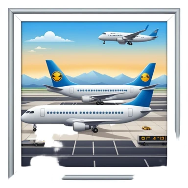 international airport sticker