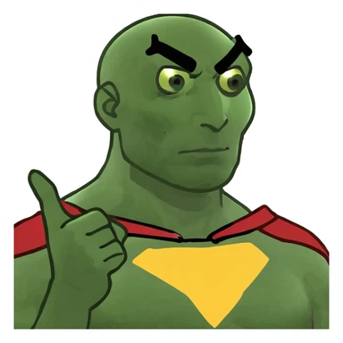 Homelander in superhero pose sticker