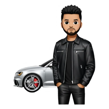 The weeknd With ÁN Rs6 sticker