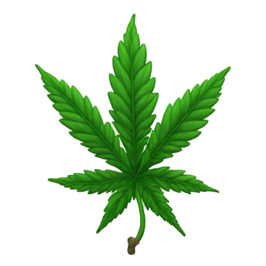 Marijuana plant sticker