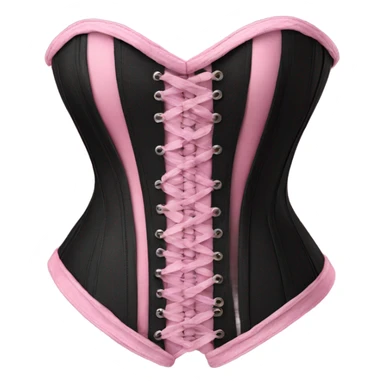 Corset black and pink  sticker