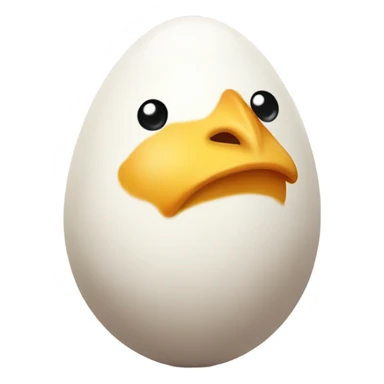 A chicken egg saying “I like you” sticker