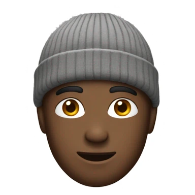 Guy wearing a beanie  sticker