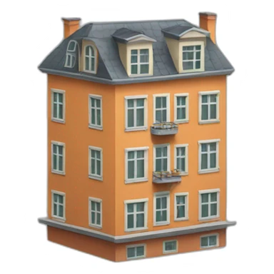 appartement volant sticker