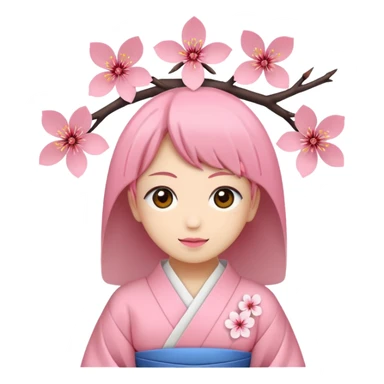 Sakura wagasa sticker