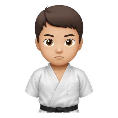 karate boy, asian sticker