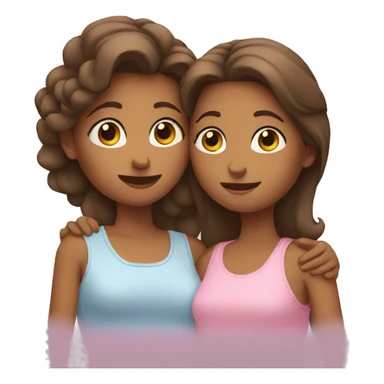mother with daughter talk sticker
