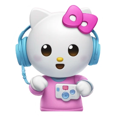 Hello kitty and TikTok  sticker