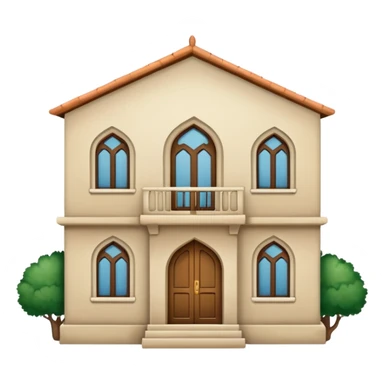 little city and small, ordinary, simple, home, Iranian-style, 1980  sticker