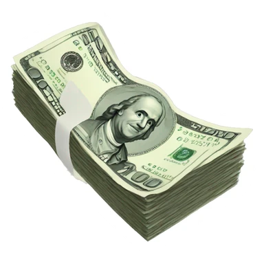 fajo de billetes  con alas sticker