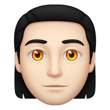 seorang laki dengan mata berbintang bintang. buatlah hanya kepala saja sticker