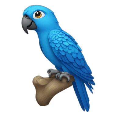 Blue Parrot sticker