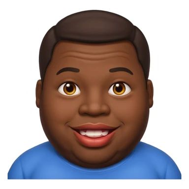 big lips fat guyt  sticker