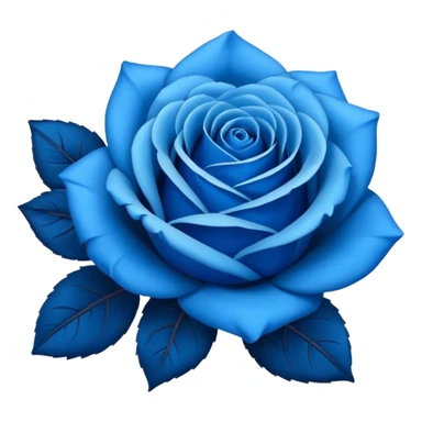 Blue roses sticker