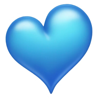 Blue heart sea  sticker