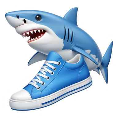 tralalelo shark wearing sneakers sticker