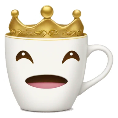 Princess Coffee Cup with gold Details sticker