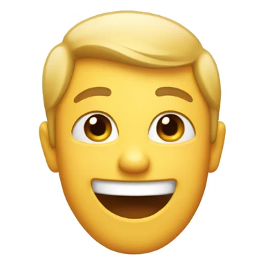 Emoji smiling and blushing sticker